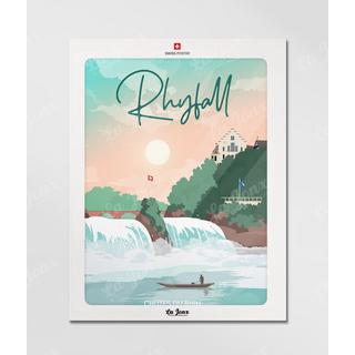 La-Jonx Rhyfall - Chutes du Rhin - Poster  