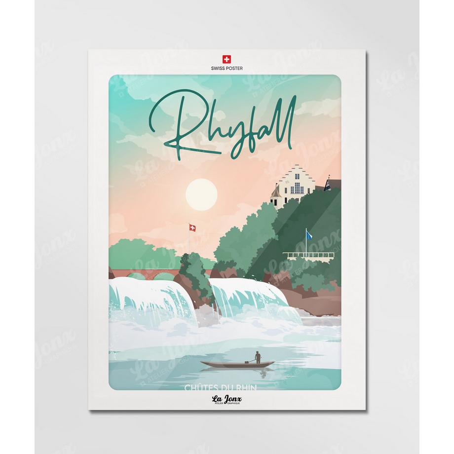 La-Jonx Rhyfall - Chutes du Rhin - Poster  