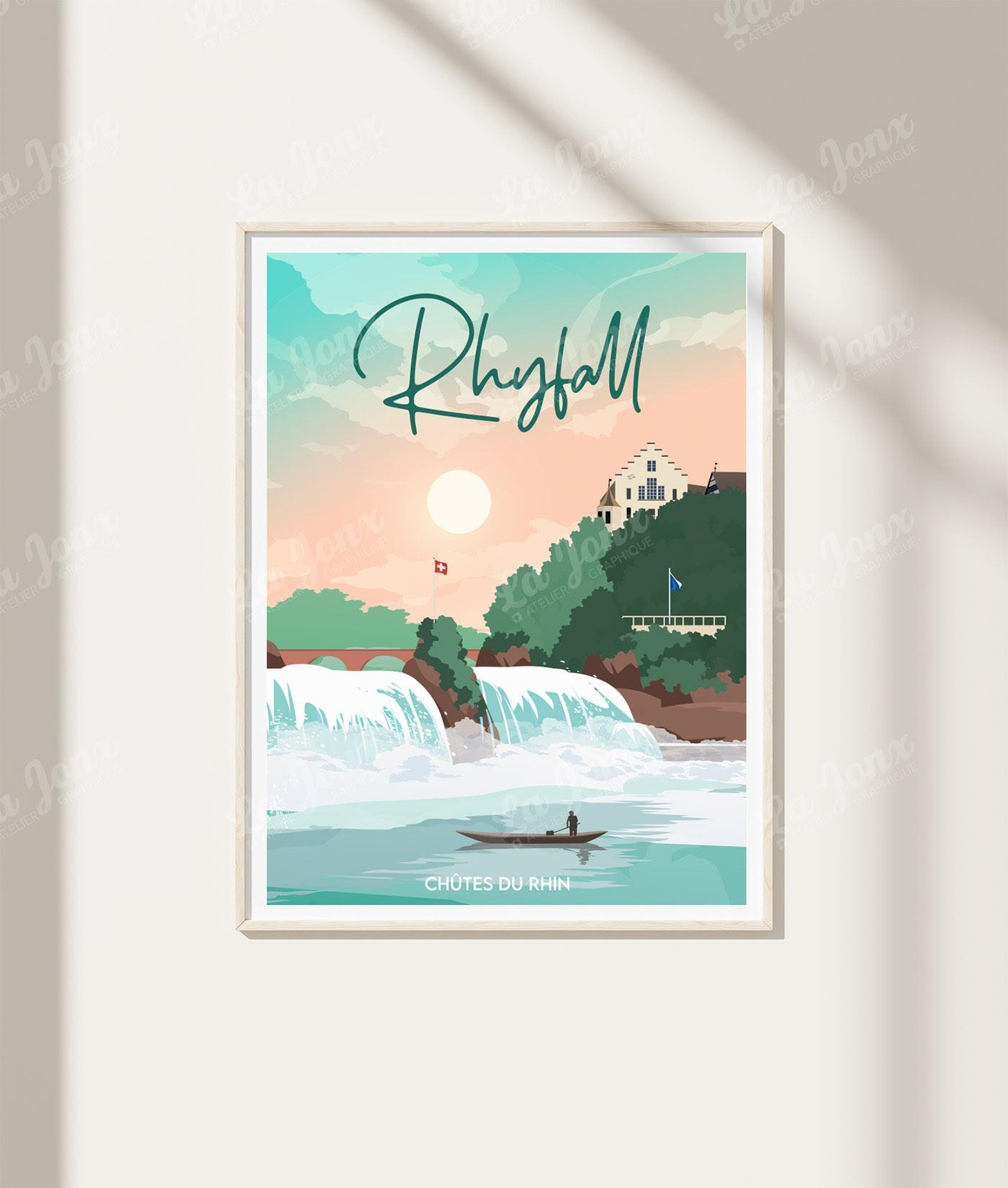 La-Jonx Rhyfall - Chutes du Rhin - Poster  