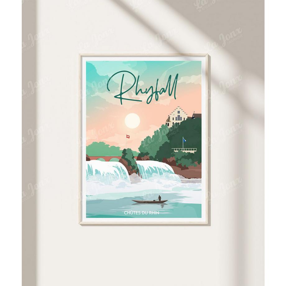 La-Jonx Rhyfall - Chutes du Rhin - Poster  