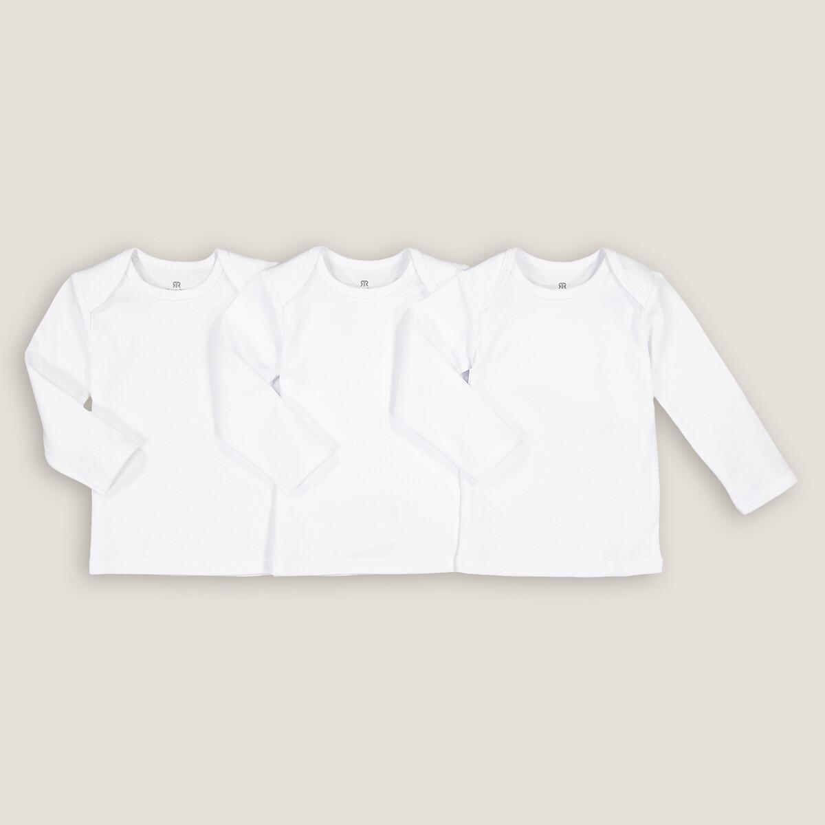 Image of 3er-pack Unterhemden Aus Bio-baumwolle Unisex Weiss 0-3M