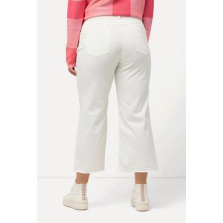 Ulla Popken  Jean Mary à base effilochée, jambe large, stretch 