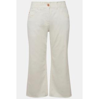 Ulla Popken  Jean Mary à base effilochée, jambe large, stretch 