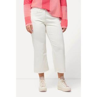 Ulla Popken  Jeans Mary, weites Bein, Fransensaum, Stretch 