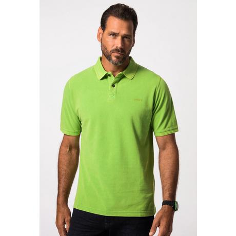 JP1880  Polo à manches courtes en maille piquée, style vintage vert clair 