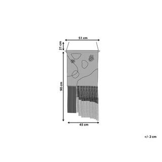 Beliani Wanddekoration aus Baumwolle Boho KASUR  