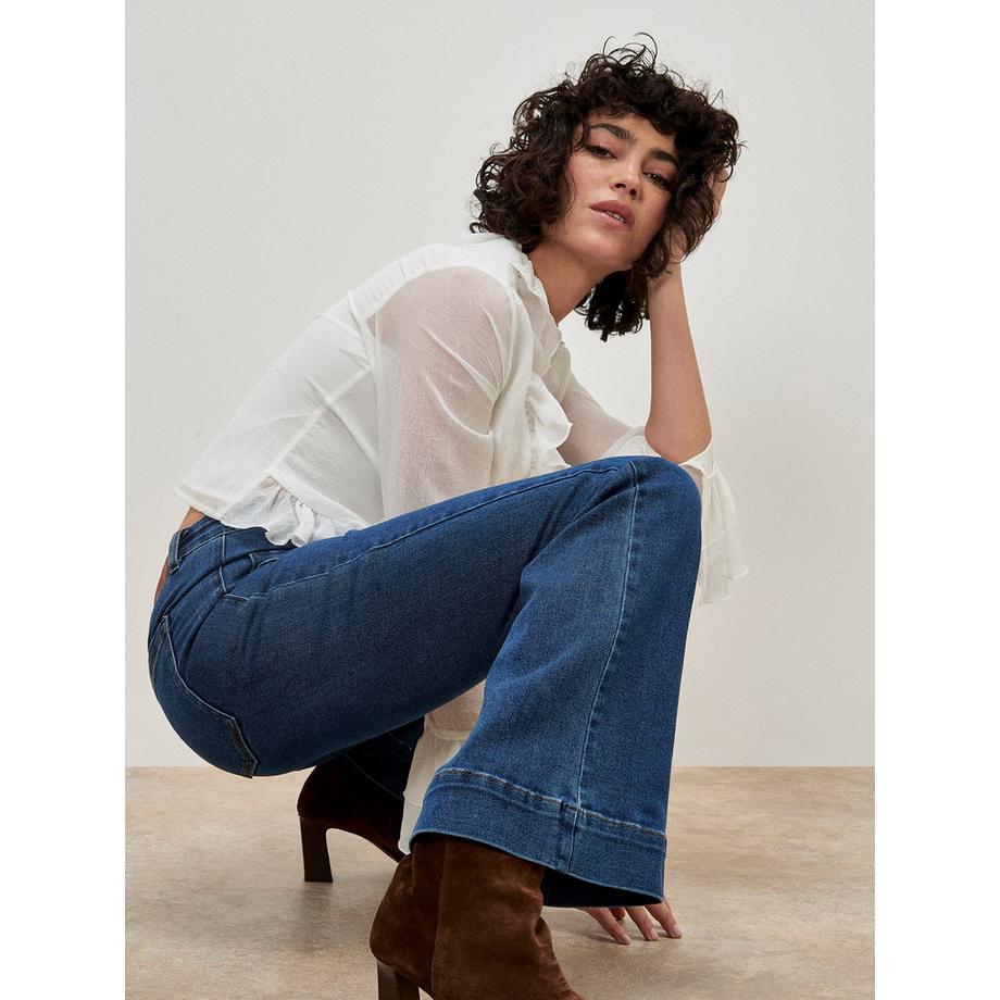 APRICOT Luci Flare Dark Wash Jeans  