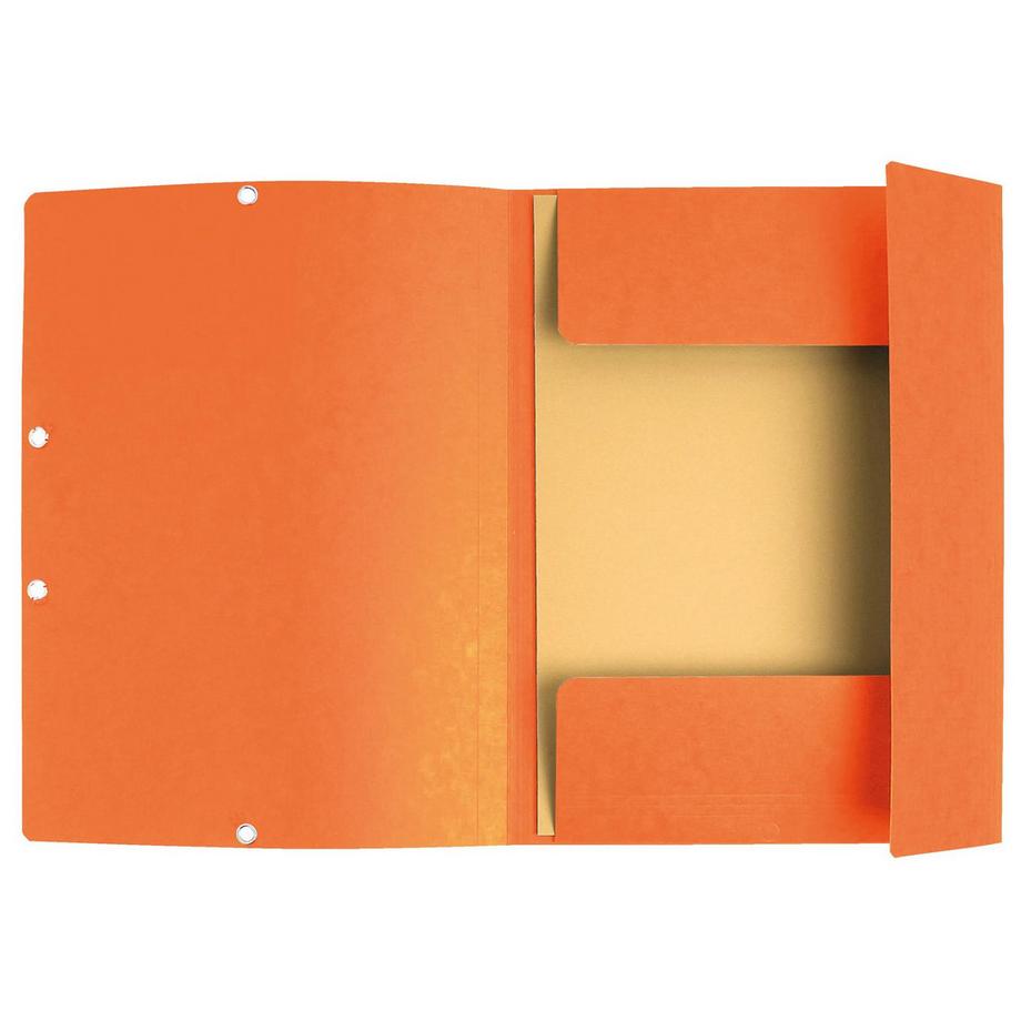 Exacompta Sammelmappe mit Gummizug und 3 Klappen aus Colorspan-Karton 355g/qm, für Format DIN A4 - x 50  