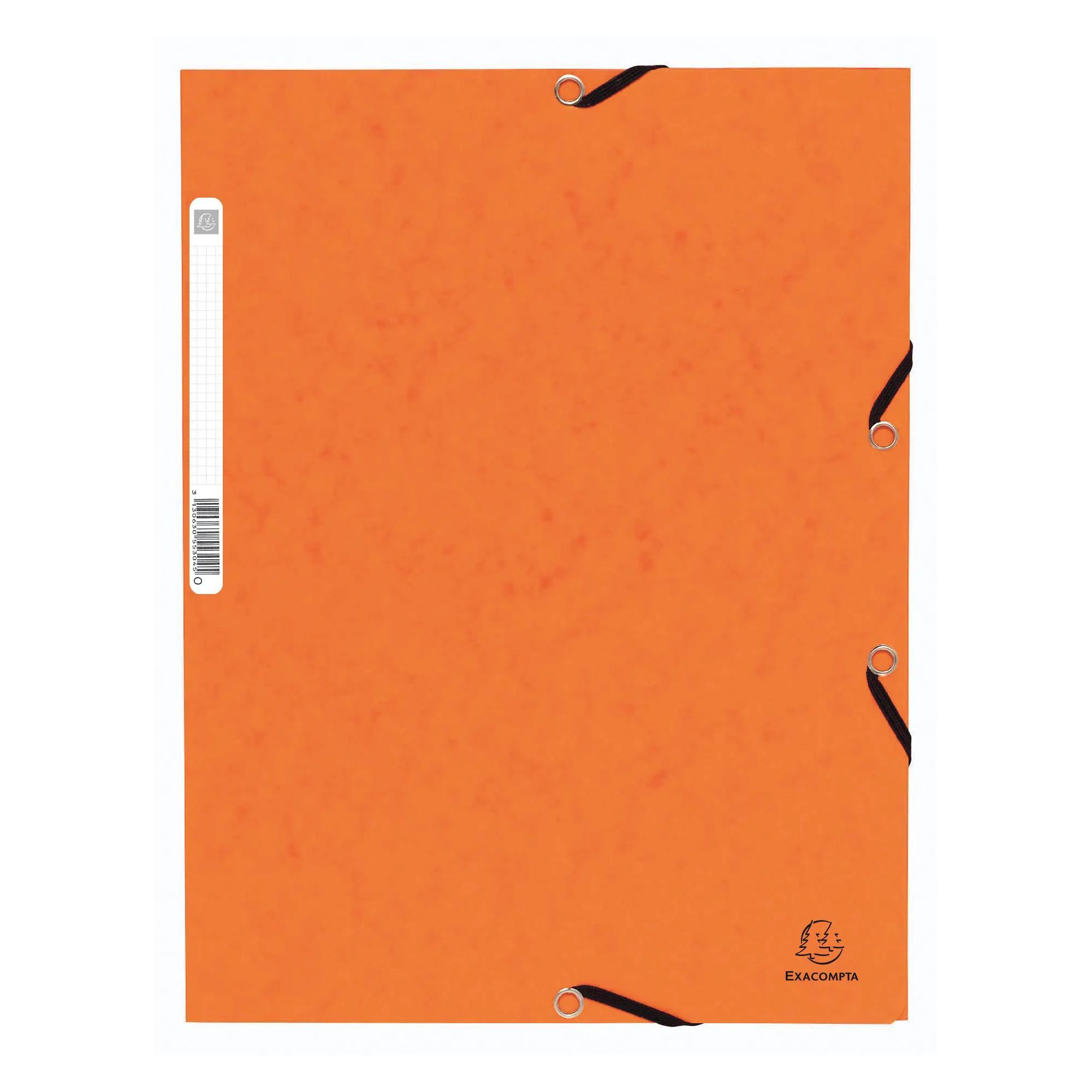 Image of Sammelmappe mit Gummizug und 3 Klappen aus Colorspan-Karton 355g/qm, für Format DIN A4 - x 50 Sammelmappe mit Gummizug und 3 Klappen aus Colorspan-Karton 355g/qm, für Format DIN A4 - x 50