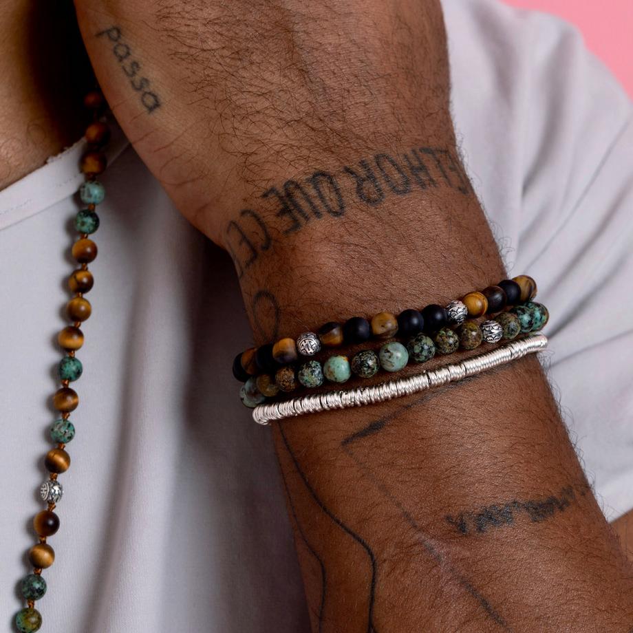 Balibay  Decian Männer Armband mit 6mm afrikanischen Jaspis 