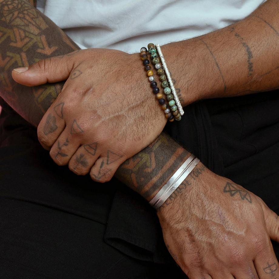 Balibay  Decian Männer Armband mit 6mm afrikanischen Jaspis 