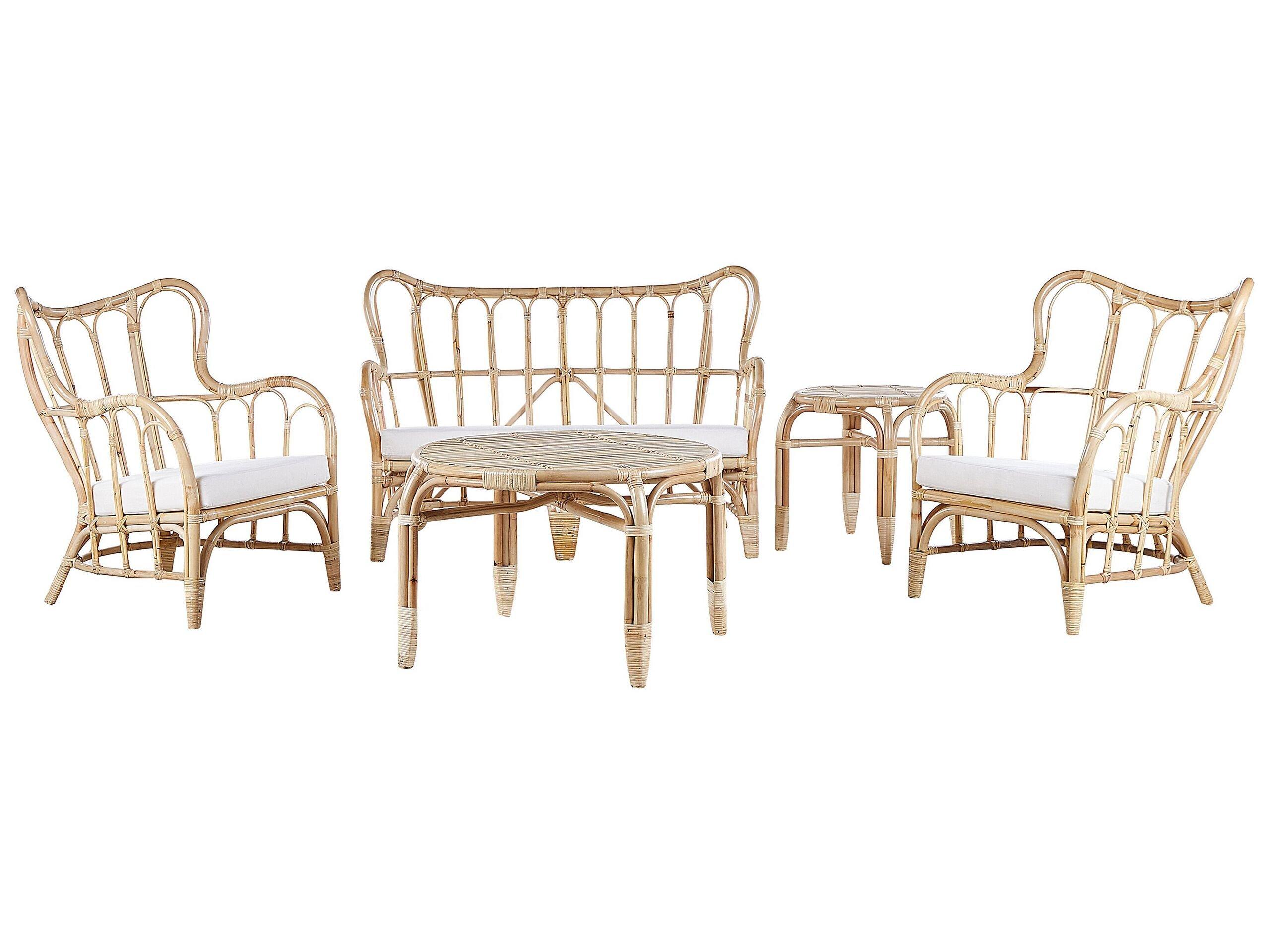 Image of Garten Lounge aus Rattan Boho BRINDISI Garten Lounge aus Rattan Boho BRINDISI