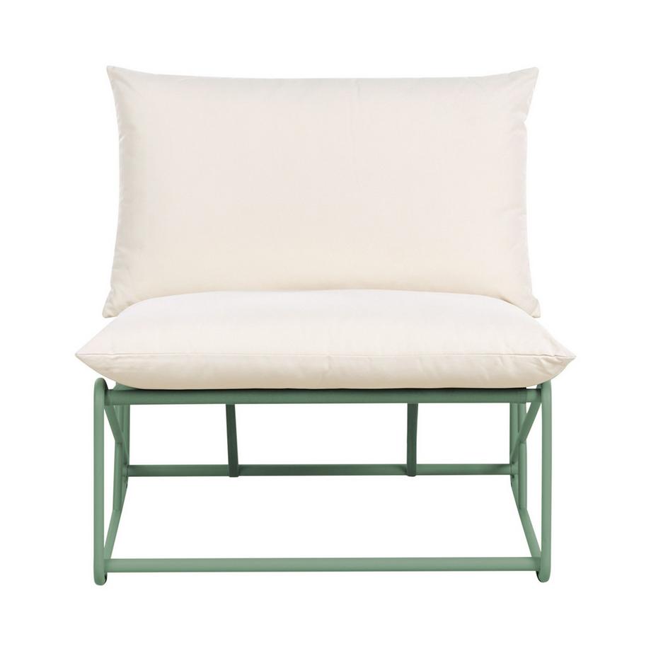 Beliani Sedia con cuscino en Acciaio Industriale PICO  