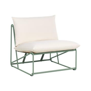 Sedia con cuscino en Acciaio Industriale PICO