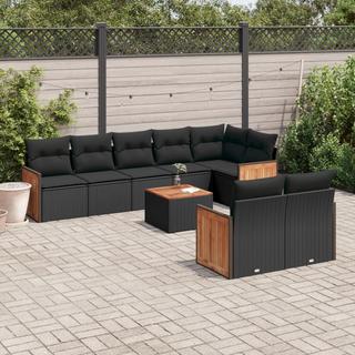 VidaXL set divano da giardino Polirattan  