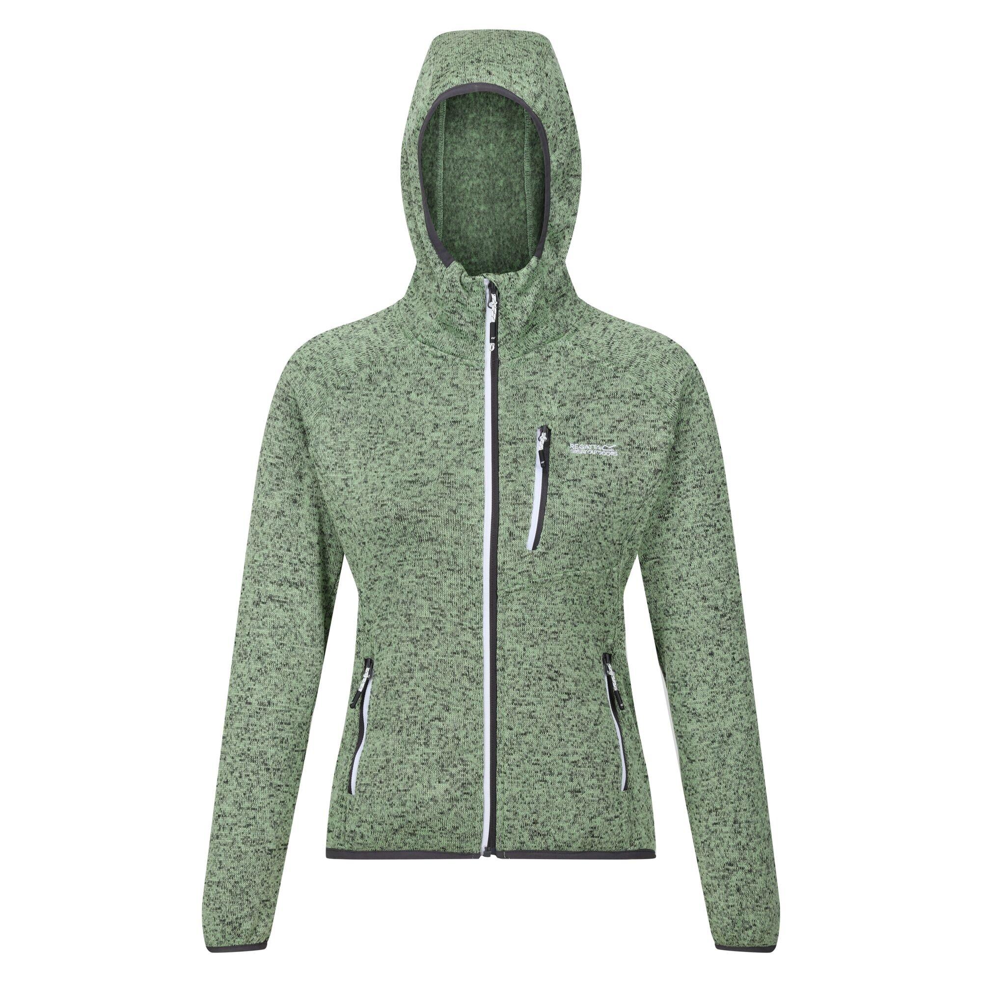 Image of Newhill Fleecejacke Mit Kapuze Damen Ozeangrün 42