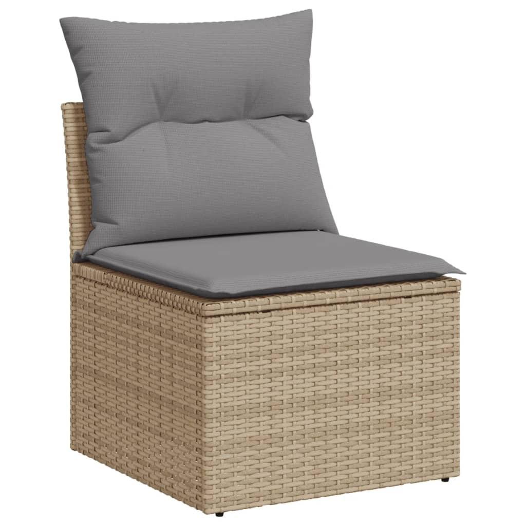 VidaXL set divano da giardino Polirattan  