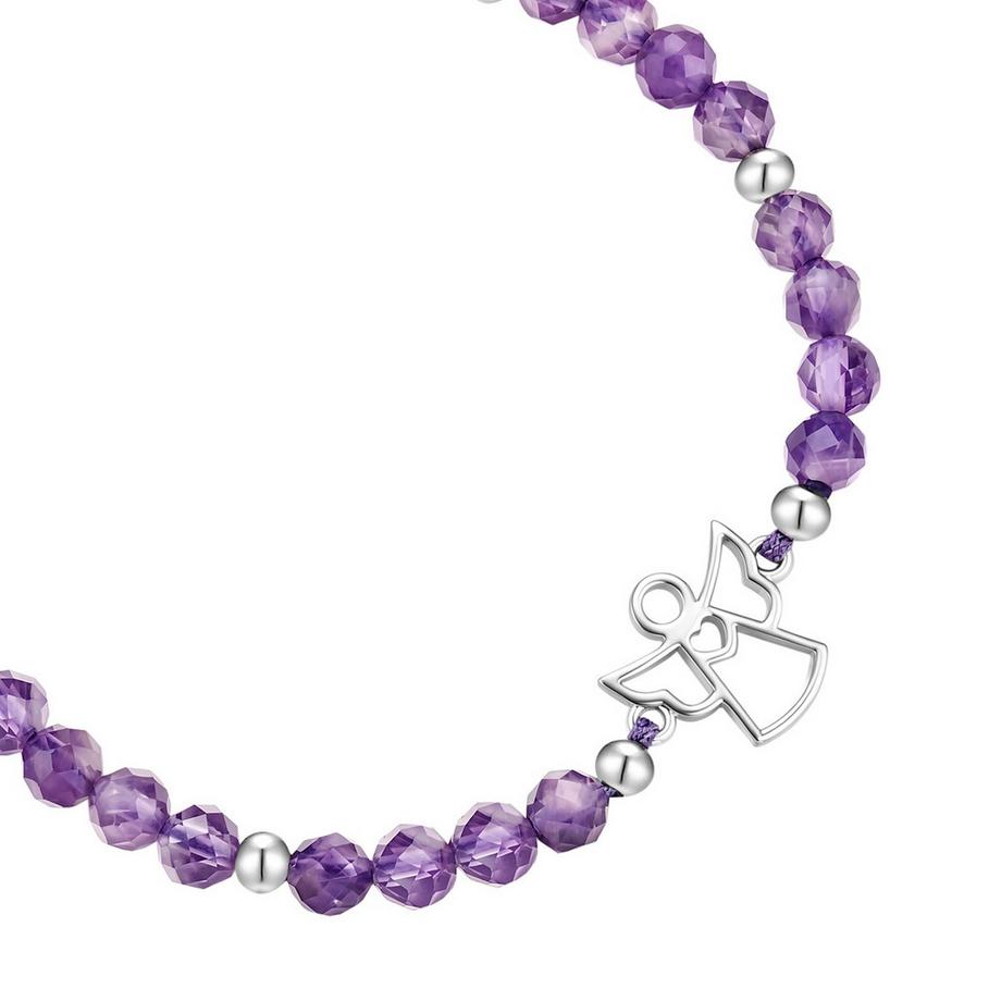 Rafaela Donata  Armband Engel Messing Amethyst 