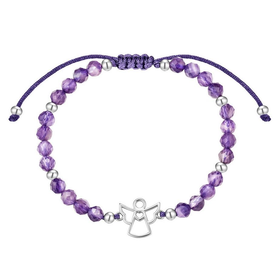 Armband Engel Messing Amethyst