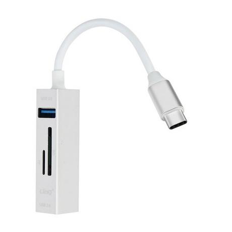 Avizar  Hub USB-C a 3x USB + SD / Micro-SD LinQ 