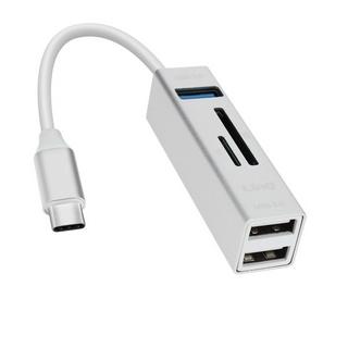 Avizar  Hub USB-C vers 3x USB + carte SD LinQ 