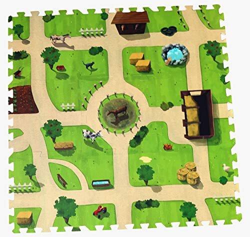 Image of Premium-Pferdehof-Puzzlematte, unendlich erweiterbar Multicolor