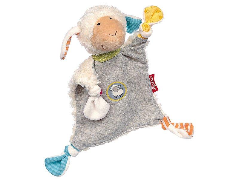 Image of 39240 Schnuffeltuch Schaf Kuscheltuch Mädchen und Jungen Babyspielzeug empfohlen ab Geburt mehrfarbig