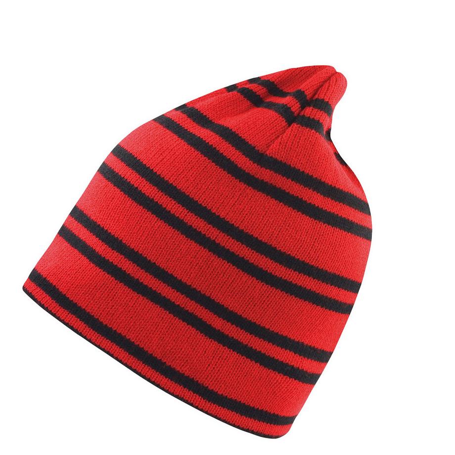Result Bonnet Réversible à Rayures  
