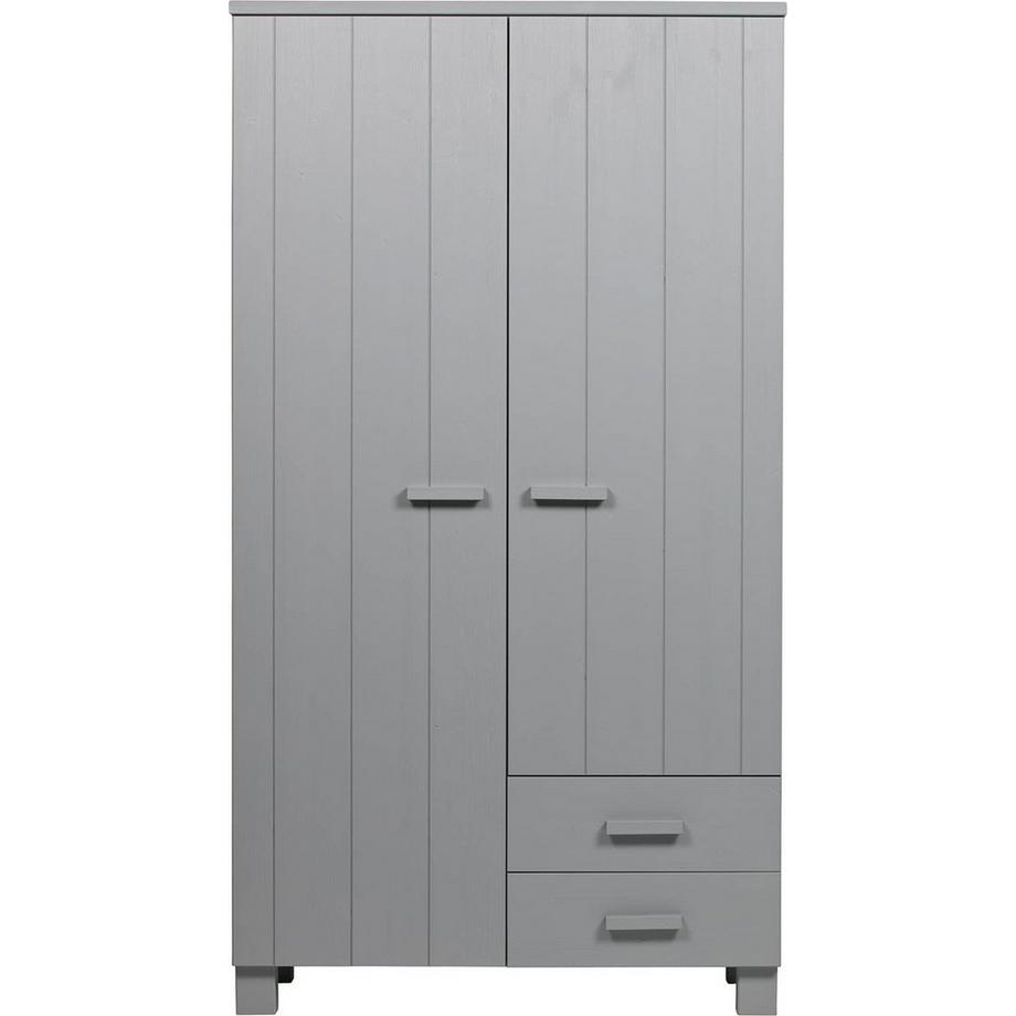 Schrank Dennis mit Schubladen Kiefer betongrau