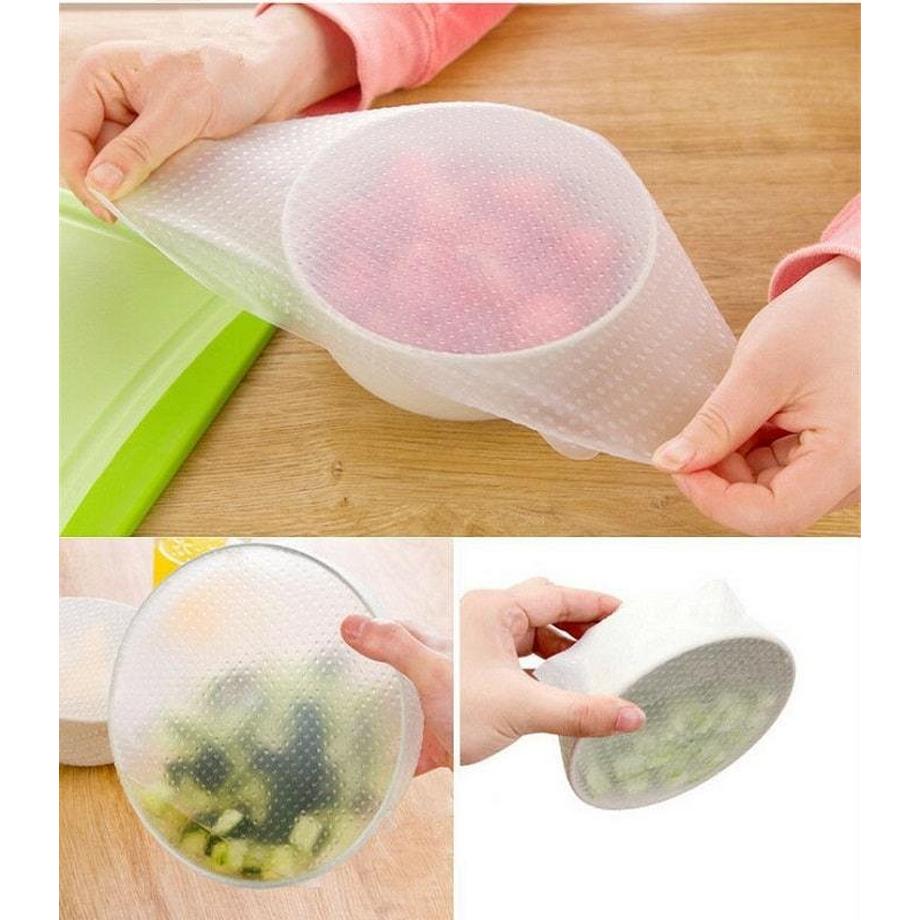 eStore  Housses en silicone réutilisables, 4 pièces 