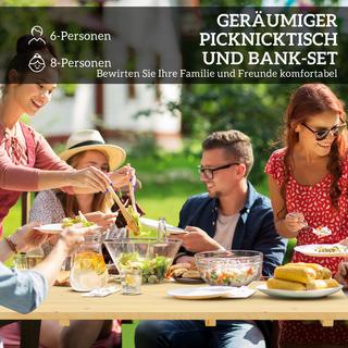 Outsunny Bierzeltgarnitur  