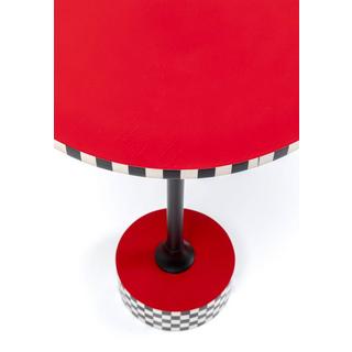 KARE Design Beistelltisch Domero Checkers rund 40  