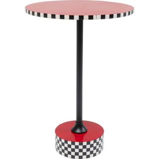 KARE Design Beistelltisch Domero Checkers rund 40  