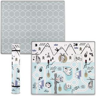 B2X Tappetino in schiuma arrotolabile 180 x 150 x 1,5 cm Nukido NK-342  