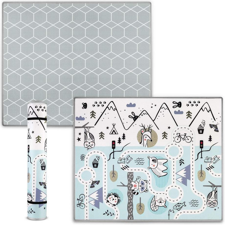 B2X Tapis en mousse enroulable 180 x 150 x 1,5 cm Nukido NK-342  