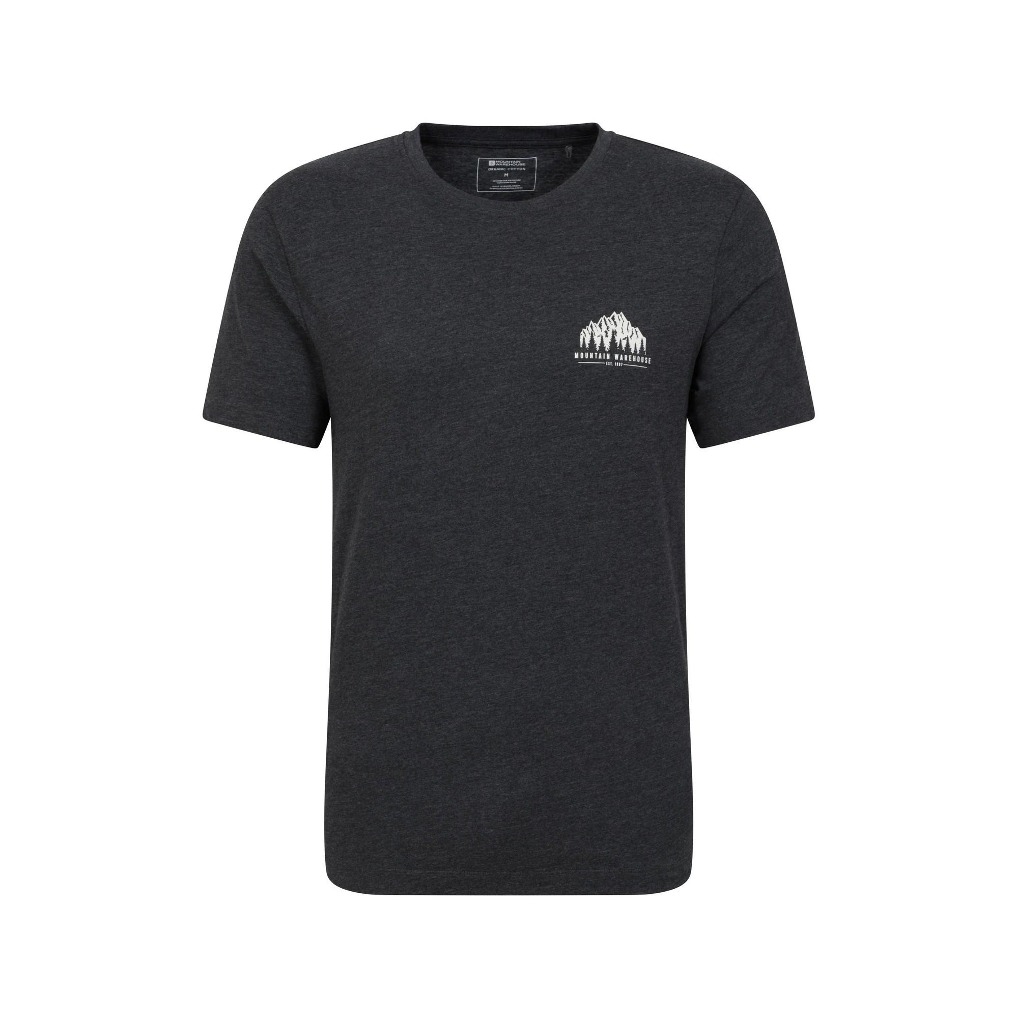 Image of Adventure Tshirt Herren Charcoal Black M