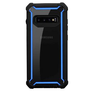 Cadorabo  Hülle für Samsung Galaxy S10 4G 2-in-1 TPU Silikon-Rand Glas-Rücken 