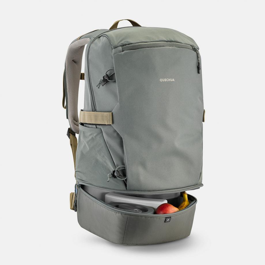 QUECHUA NH550 30 Liter Wanderrucksack Dunkelgrau  