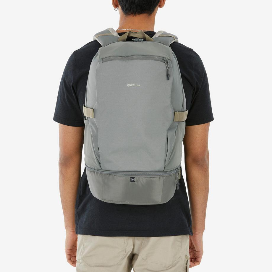 QUECHUA NH550 30 Liter Wanderrucksack Dunkelgrau  