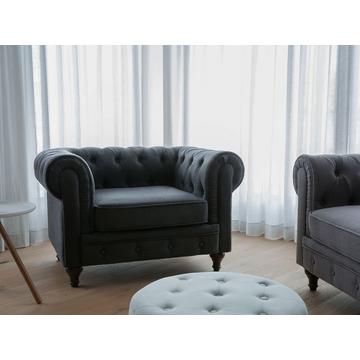 Fauteuil en Polyester Glamour CHESTERFIELD