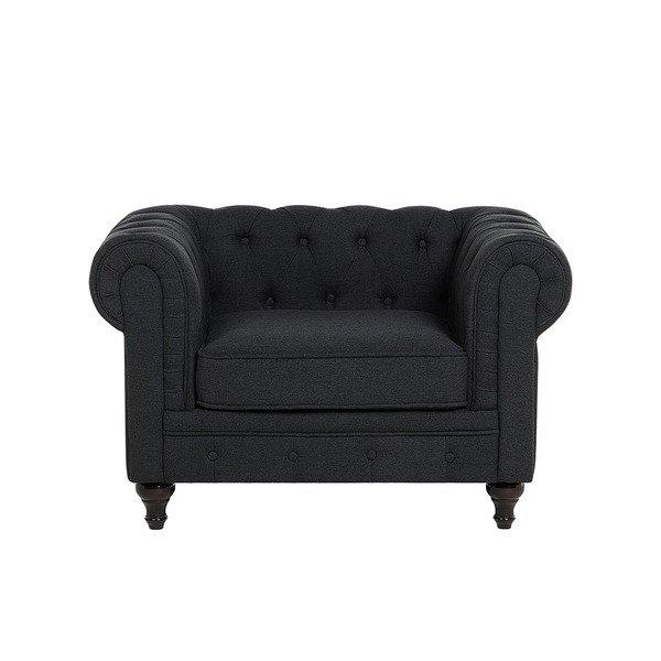 Beliani Fauteuil en Polyester Glamour CHESTERFIELD  