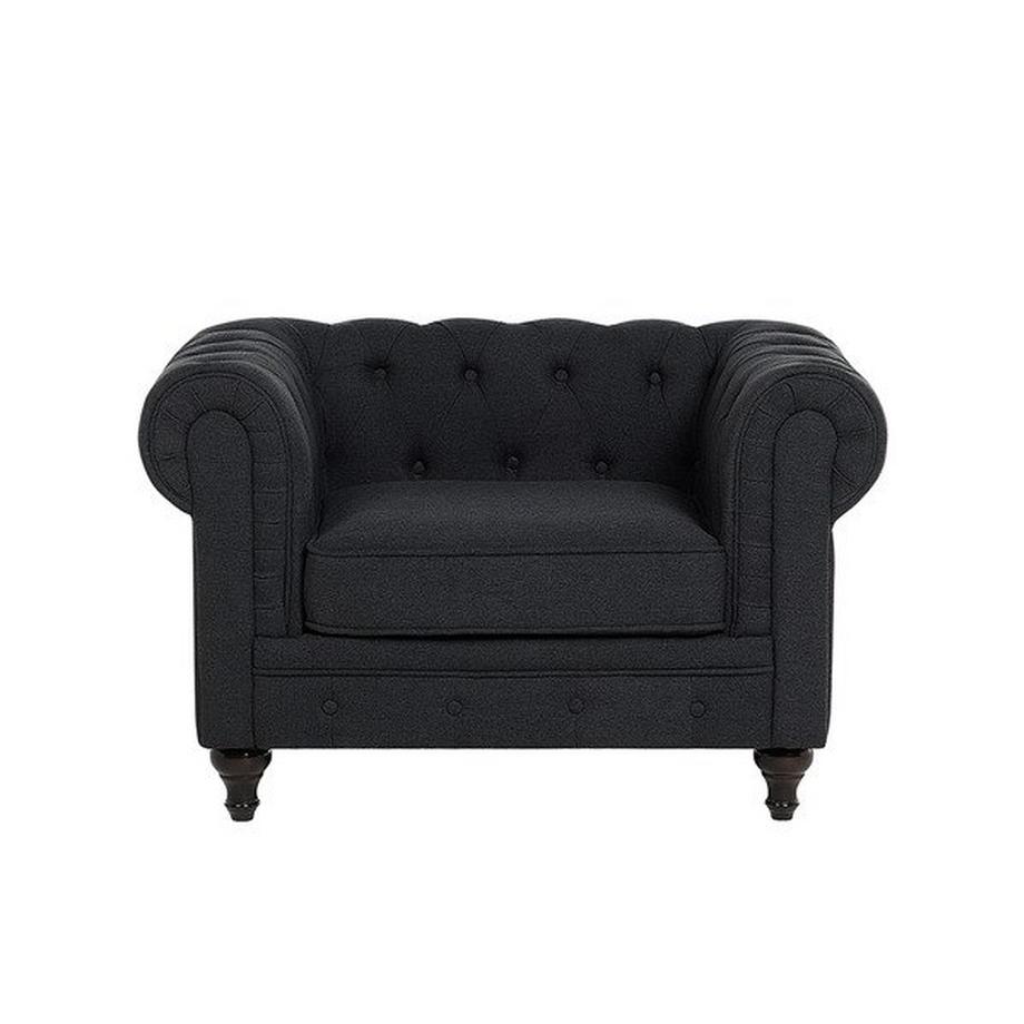 Beliani Sessel aus Stoff Glamourös CHESTERFIELD  