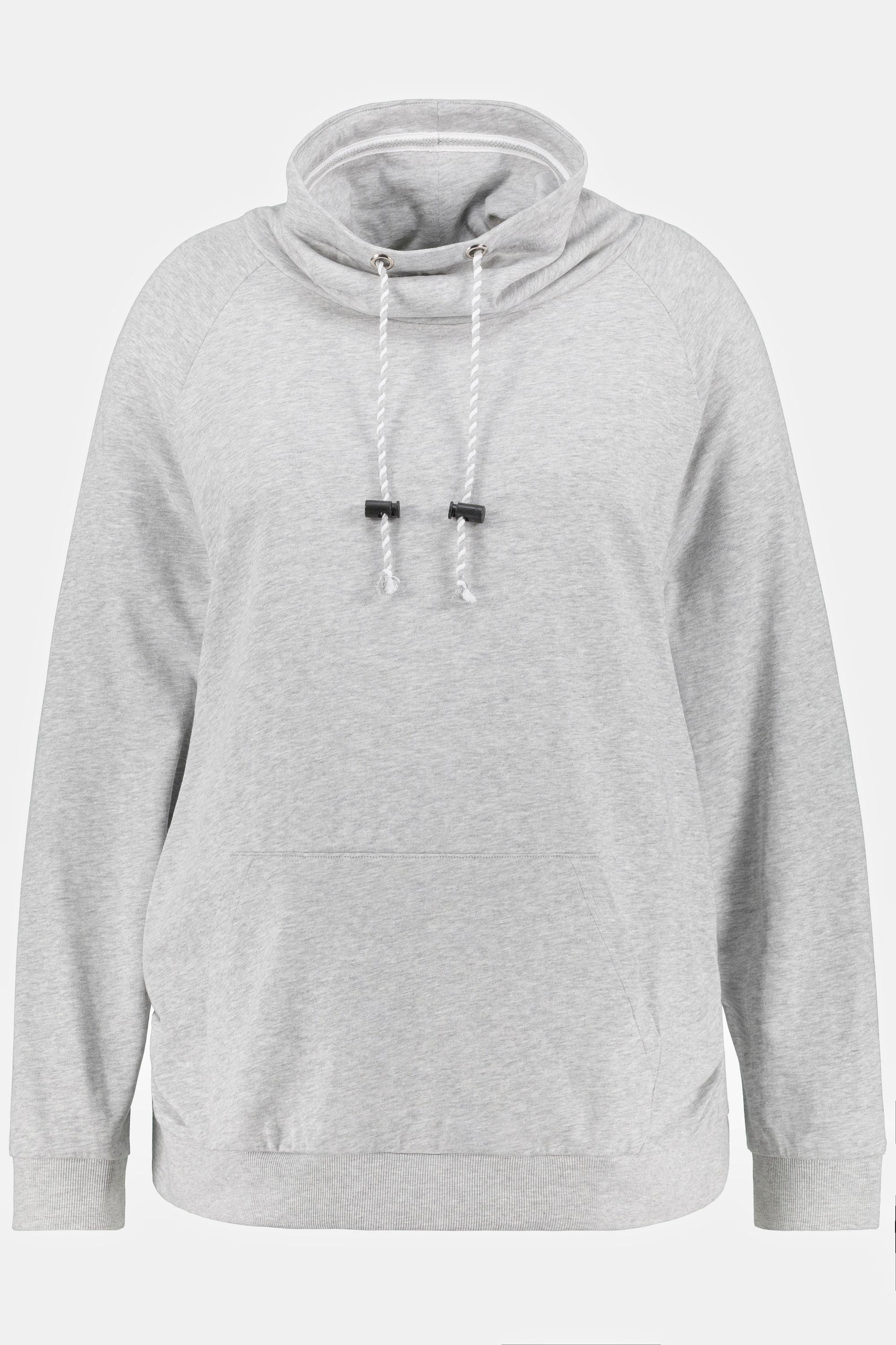 Ulla Popken  Bellieva-Sweatshirt, elastische Seitennähte, Langarm 