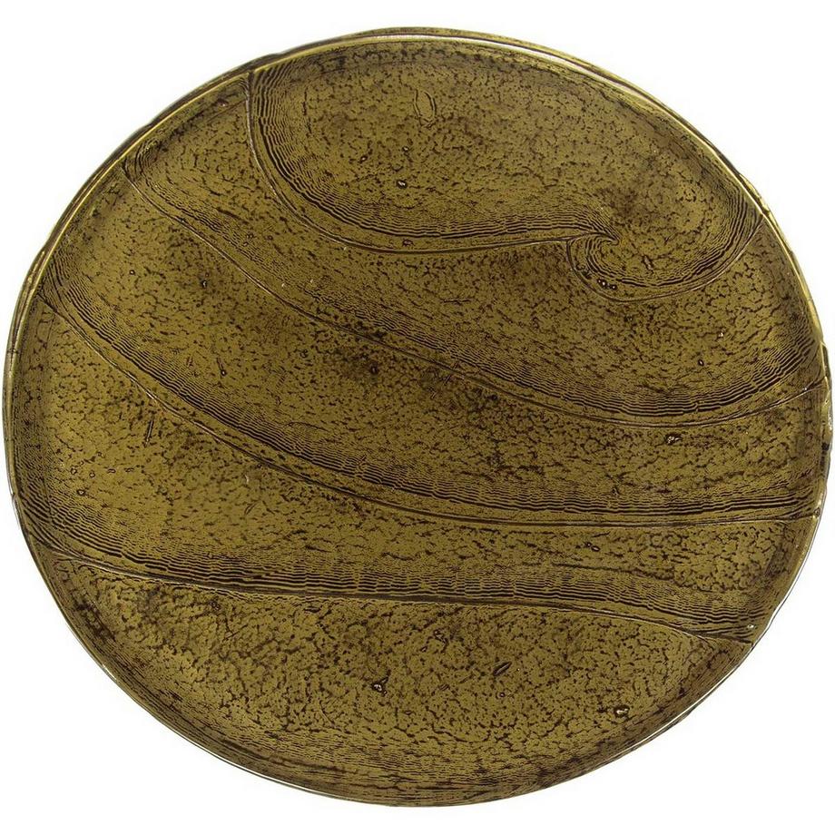 mutoni Table d'appoint Eclipse Drop or antique M  