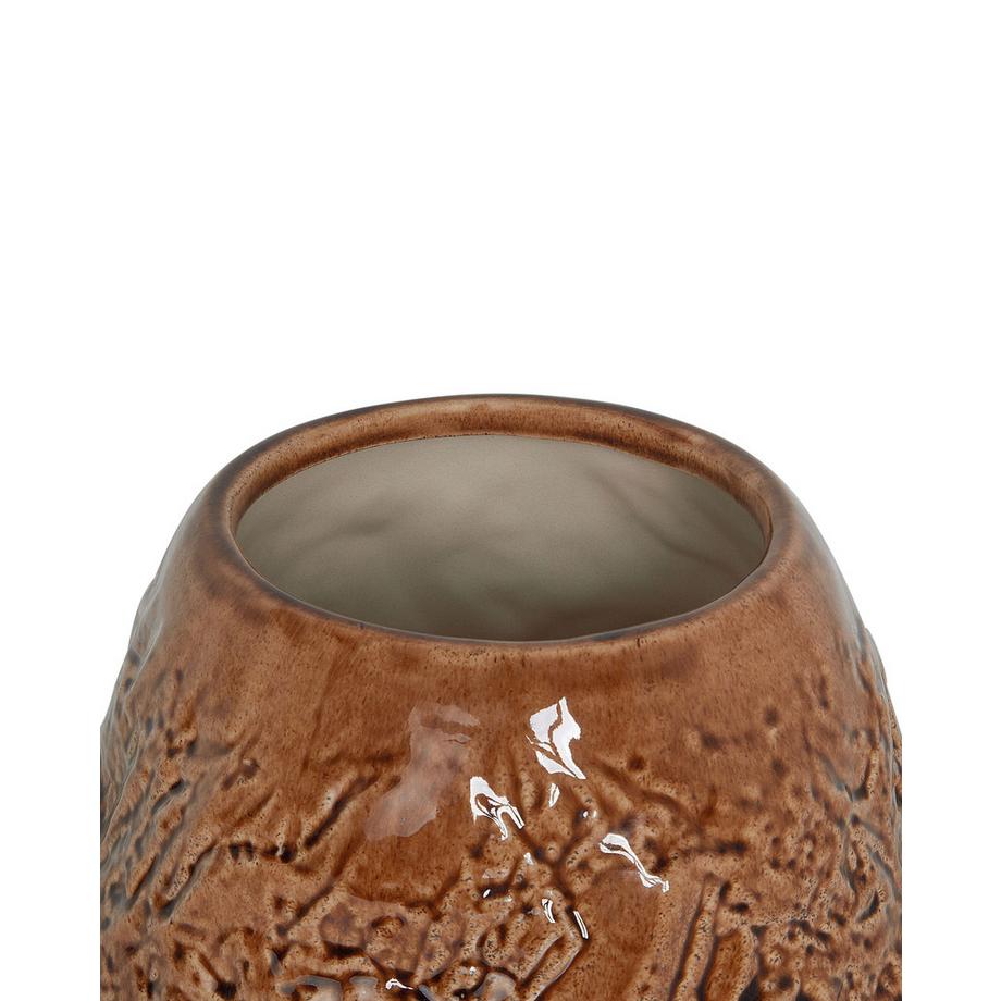 Beliani Blumenvase aus Steinzeug Landhausstil BETTA  