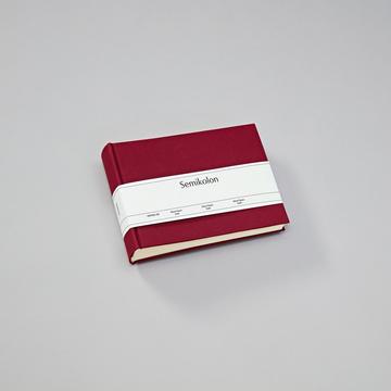 Semikolon Classic Small album fotografico e portalistino Borgogna 40 fogli Rilegatura all'inglese