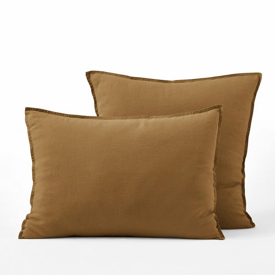 Taie d'oreiller enfant lin lavé