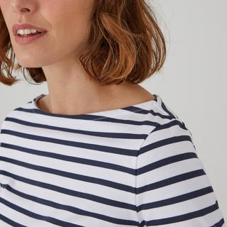 La Redoute Collections  Langarmshirt mit U-Boot-Ausschnitt und Streifenmuster 