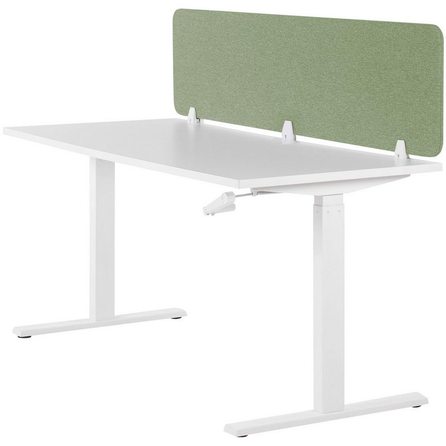 Beliani  Schreibtischtrennwand aus Stoff  WALLY 