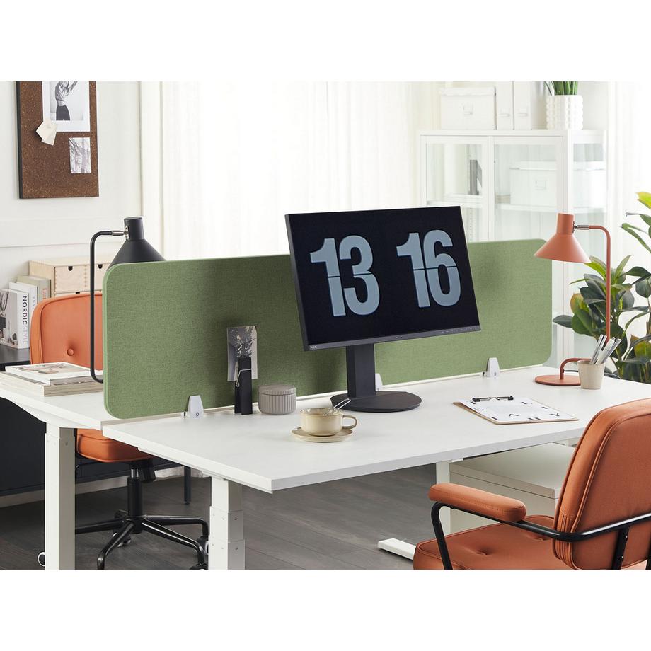 Beliani  Schreibtischtrennwand aus Stoff  WALLY 